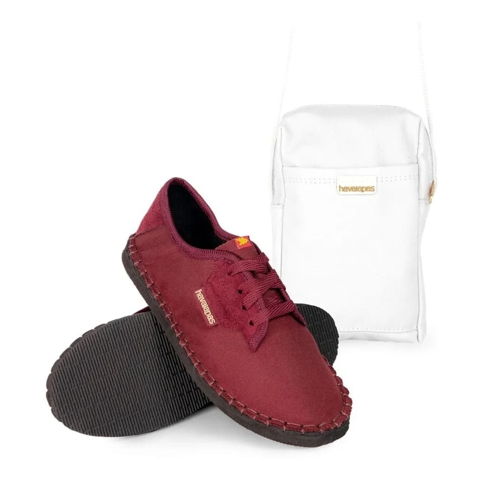 Kit Alpargata Cinza Tênis Havaianas Sapatilha +  Bolsa Shoulder Bag, Lançamento, Tradicional, conforto, confort, particidade, unisex, masculino e feminino