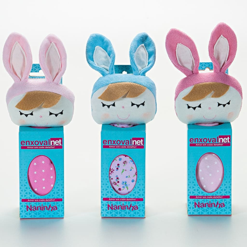 Naninha Boneca DreamToo Cheirinho Anti Alérgico Para Bebê de Bichinho com Porta Chupeta Pronta Entrega 100% Algodão Paninho Metoo Bonecas Colecionavéis bicho de Pelúcia Angela Brinquedos Brinquedo Doll Coelho Presente Aniversário Baby bebê Criança