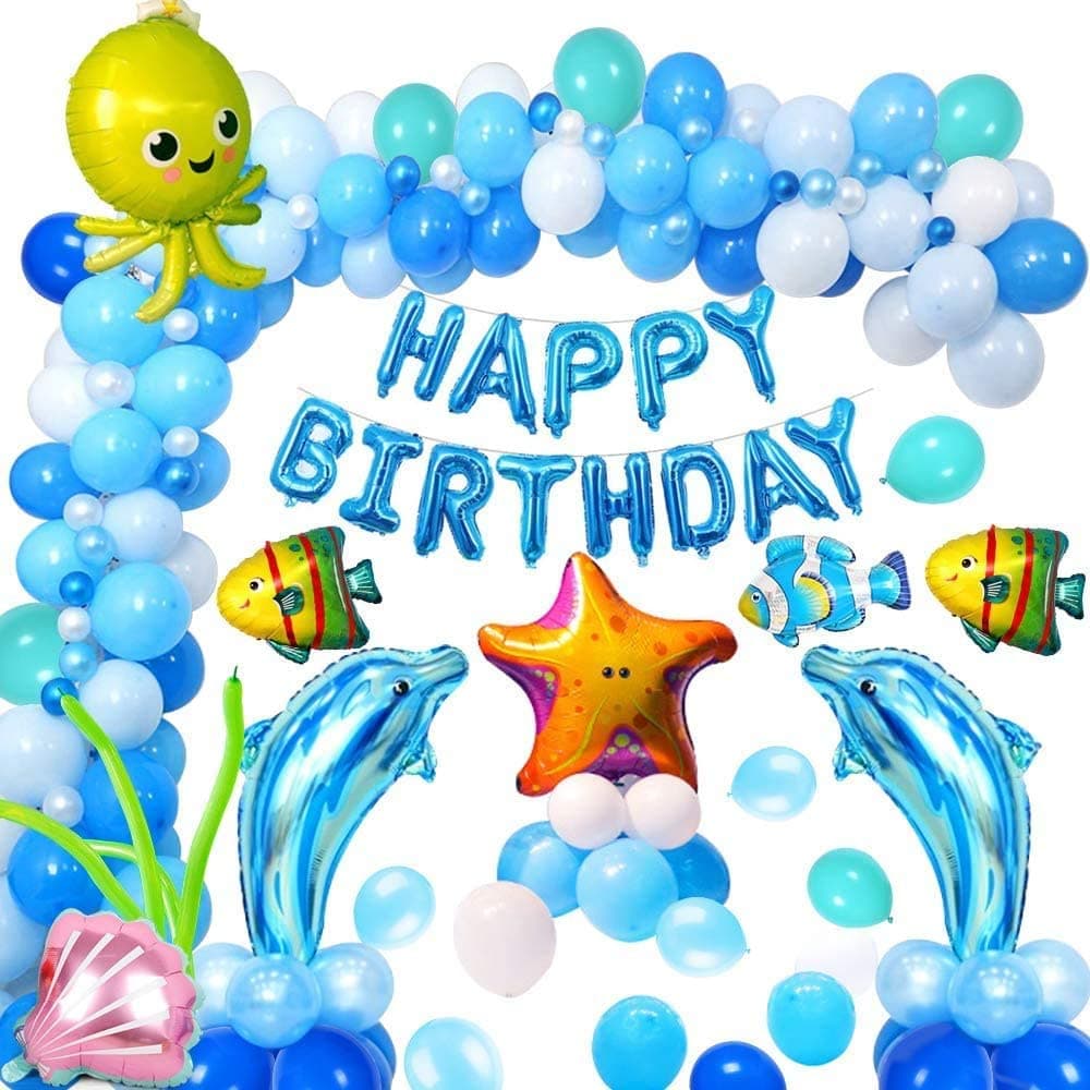 Aperil 78 peças 12 polegadas conjunto de balões de feliz aniversário decoração de festa balão de látex balão laminado de