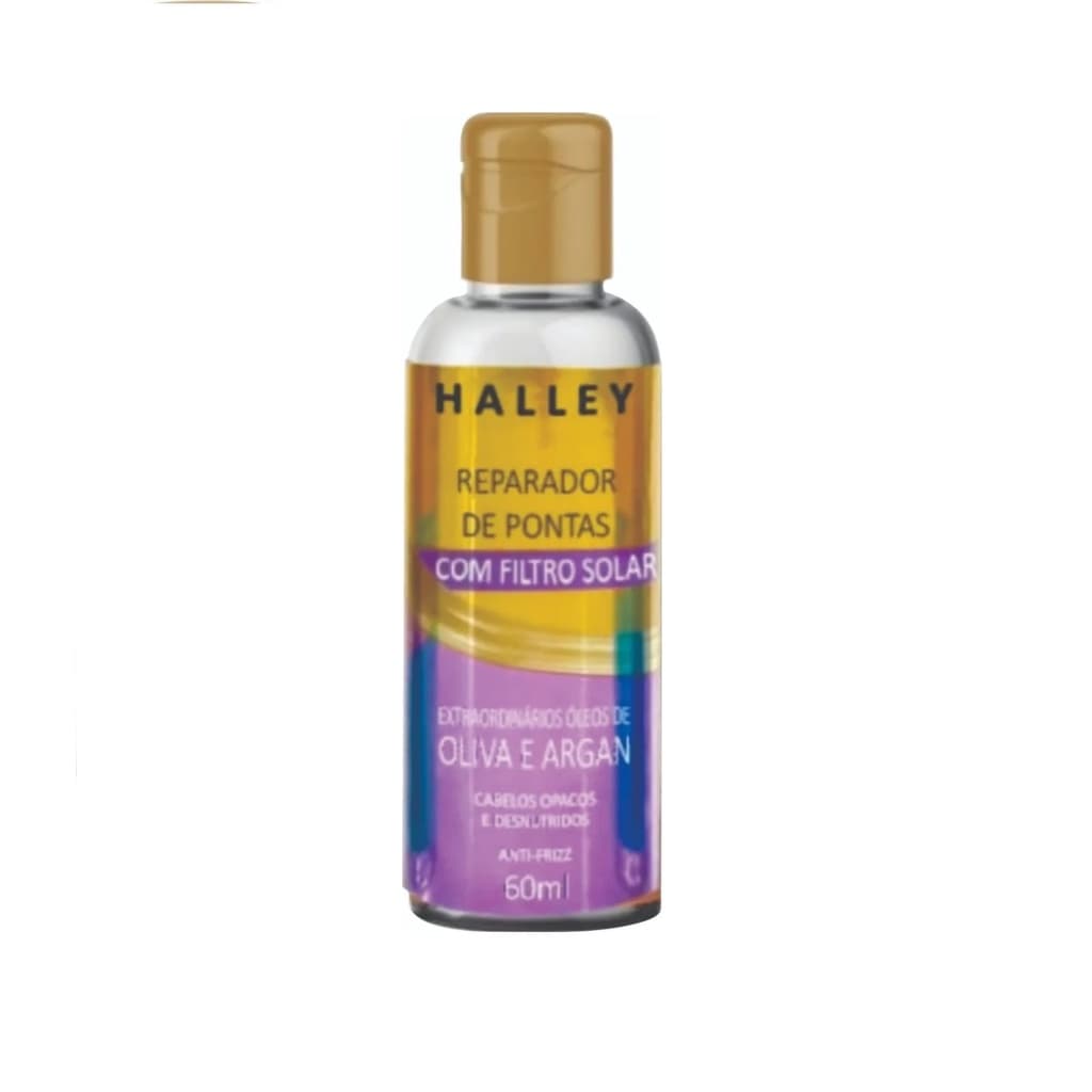 Óleo Reparador De Pontas Halley Óleo De Oliva E Argan 60 Ml