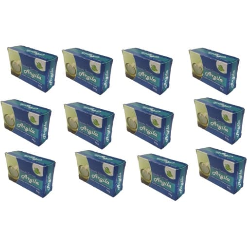 KIT 12 UNIDADES Sabonete Cremoso Argila 90g - Natural