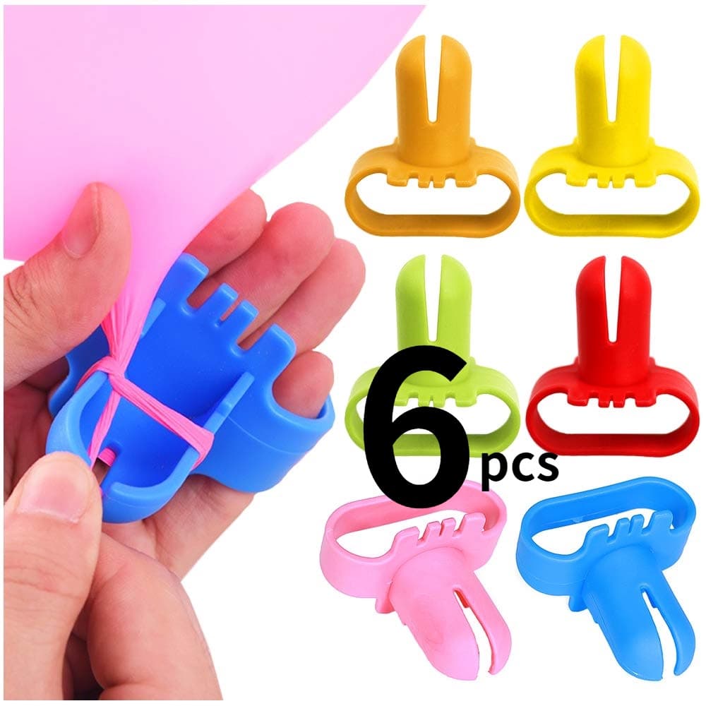 Conjunto de 6 peças de balão com cadarço, conjunto de ferramentas para amarrar balões mais rápidos e economizar tempo, c