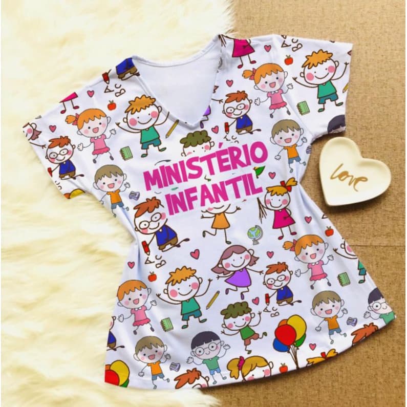 Camisa Ministério Infantil/Meu alvo é o céu/Grande obra