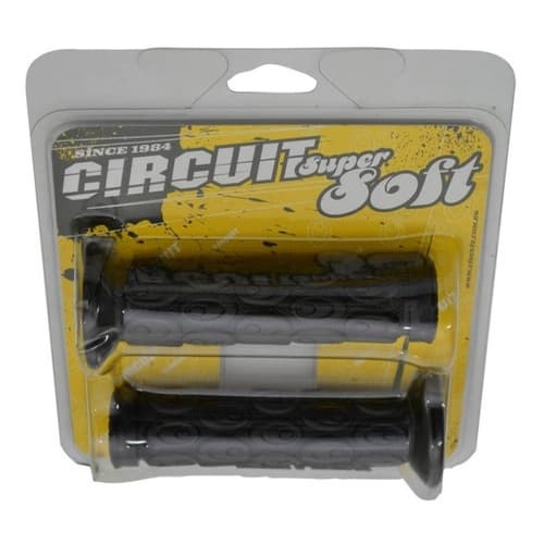 Manopla Circuit Super Soft Preta - Macia- Confortável - Moto