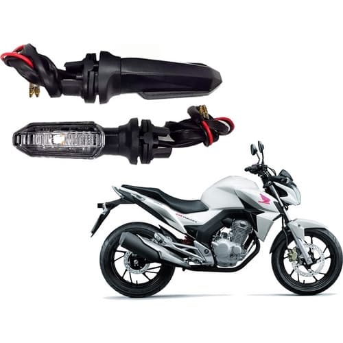 Kit C/ 2 Pisca Led Seta Cb Twister 250 Titan Fan