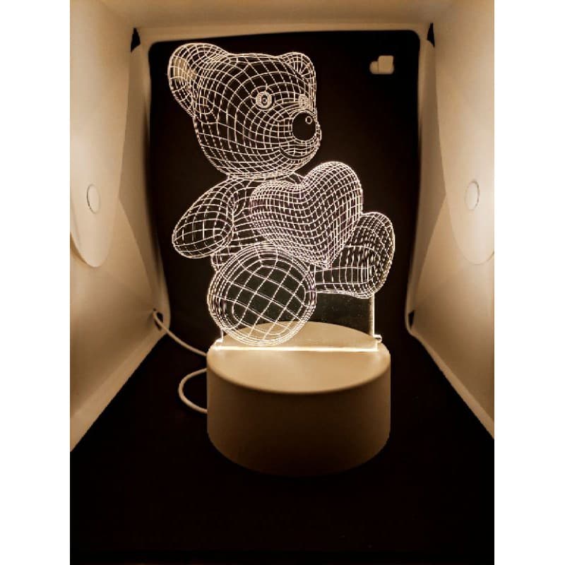 Luminária de Mesa de LED 3D Criativa / Luz Noturna Decorativa / Luminária De Mesa Com Illusion Noturna De Led 3d Criativa