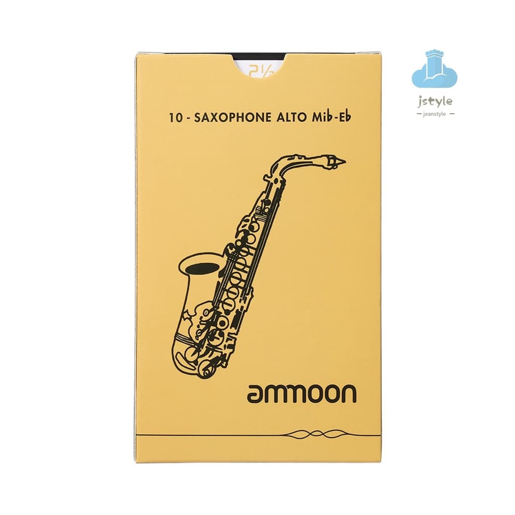 Munição Alto Saxofone Sax Tradicional Palheta 1,5, 10pçs / Caixa