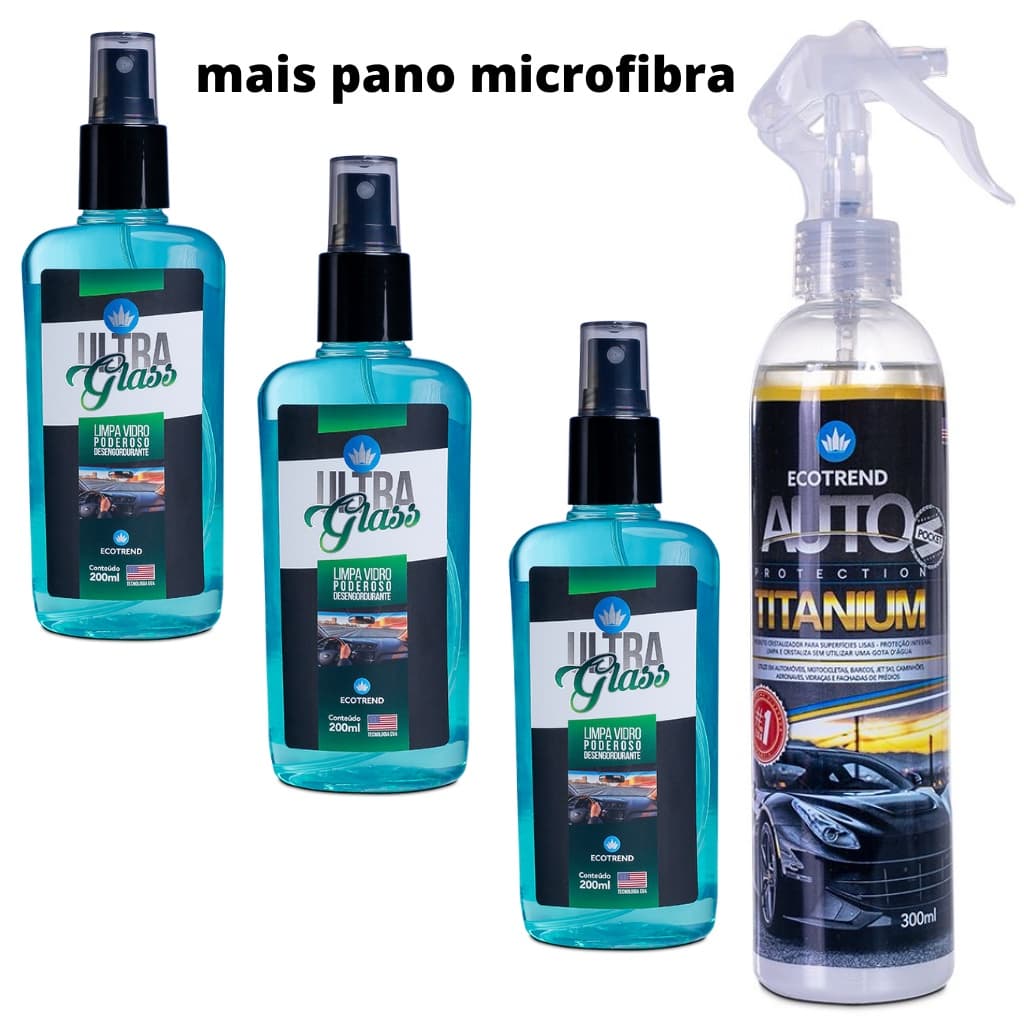 1 Protection Titanium Pocket 300ml + 3 Ultra Glass Poderoso ECOTREND SOUTH AMERICA