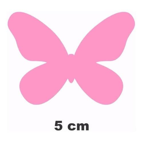 Adesivo De Parede Borboletas 5cm 100 Unidades Rosa Decorativo Quarto Infantil Menina Decoração