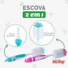 Escova de Limpeza Para Mamadeira - Nuby - Cajovil