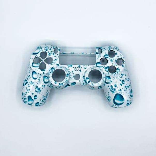 Capa Controle Ps4 Jet Black (White Bubbles)