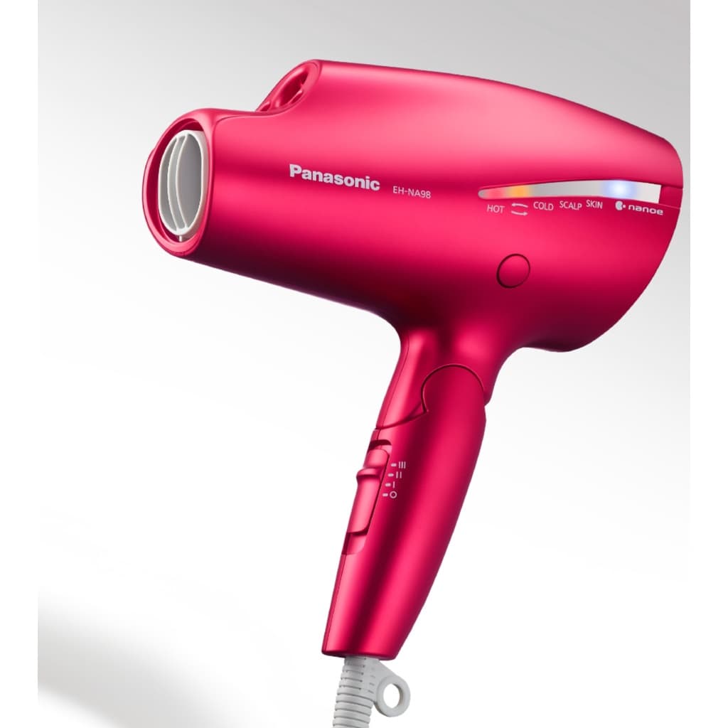 Secador De Cabelo PANASONIC EH-NA98 Nanoetm E Double Mineral Ions Couro Cabeludo Pele Rosa