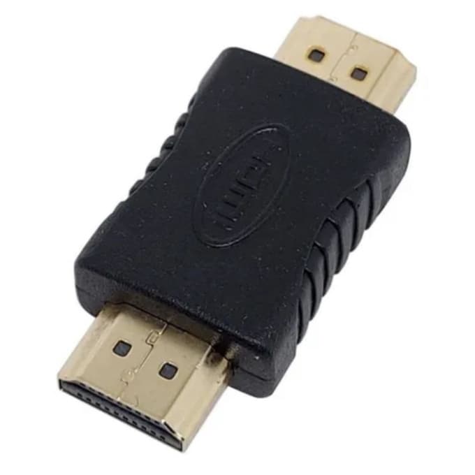 3 X Emenda Adaptador Hdmi Macho para Hdmi Macho Conversor Ouro
