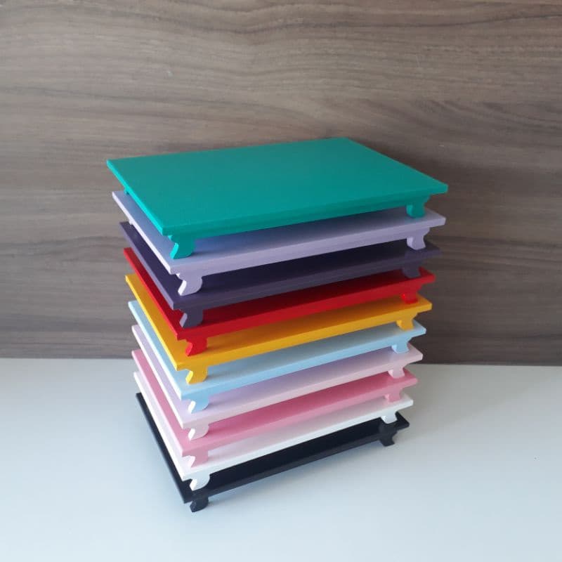 Bandeja Decorativa em Mdf Pintado Diversas cores