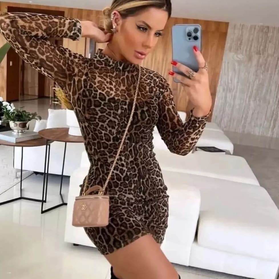 Vestido Tule Feminino Animal Print Zebra - Vestido de Zebra Sem Forro