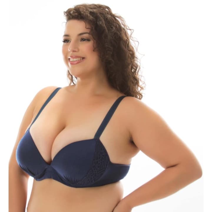 Sutiã Plus Size Com Bojo Alça Reforçado E Detalhe Em Renda Sutia de Reforço COD.2961