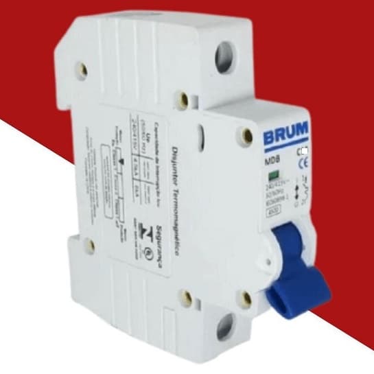 Disjuntor Unipolar Din C 32A BRUM Cod.336