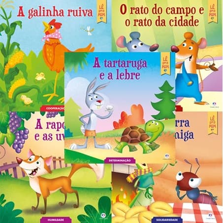 Lê pra mim: Fábulas Kit com 5 volumes