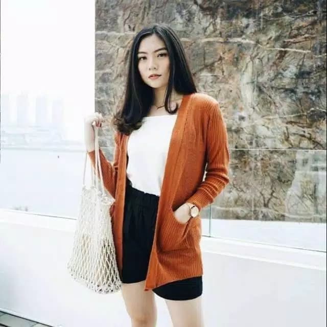 KALILA-Cardigan Longo BELLE Para Mulheres Adultas Tamanho Grande | Feminino