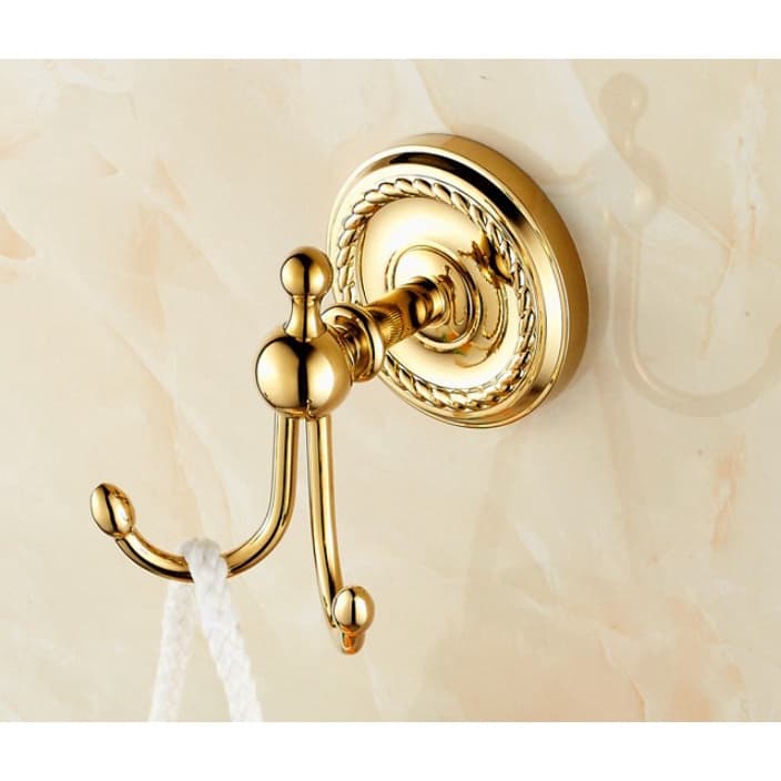 Ganchos De Toalha De Latão Dourado Moderno , Parede Para Casaco , Acessórios De Banheiro , Roupas , Robe , 2ba606