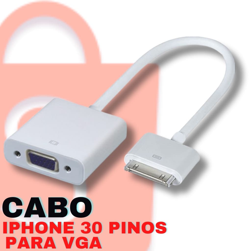 Cabo iPad/iPhone para VGA Adaptador De Dispositivos De Gadgets Apple P Vídeo Vga