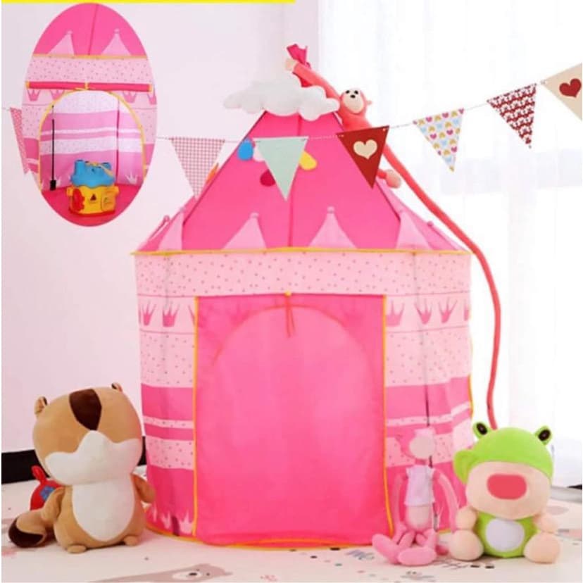 Barraca Toca Infantil Dobrável Tenda Castelinho Das Princesas E Príncipes