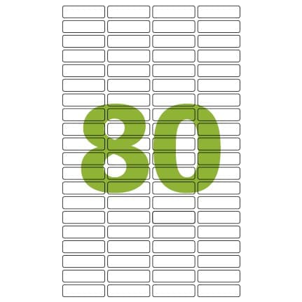 Etiqueta Auto Adesiva Papel Formato Carta Embalagem Com 80 Etiqueta Por Folhas Pacote Com 100 folhas