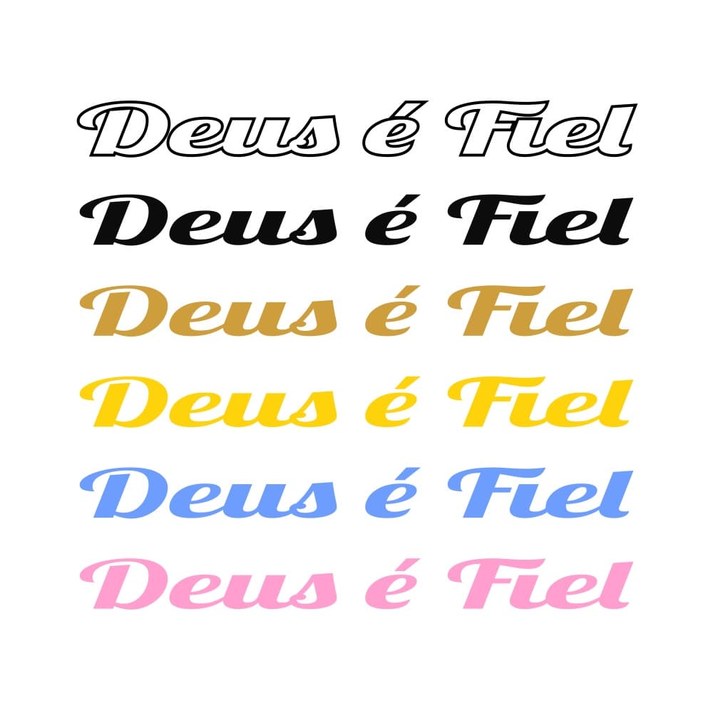 Adesivo De Carro 15cm - Deus É Fiel