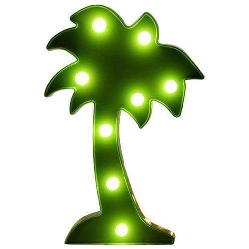 Luminária Led COQUEIRO Abajur Luminoso Luz Decoração
