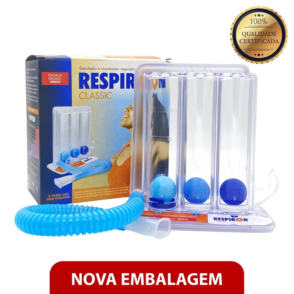 Respiron Classic Aparelho Exercitador Respiratório Fisioterapia Respiratória NCS