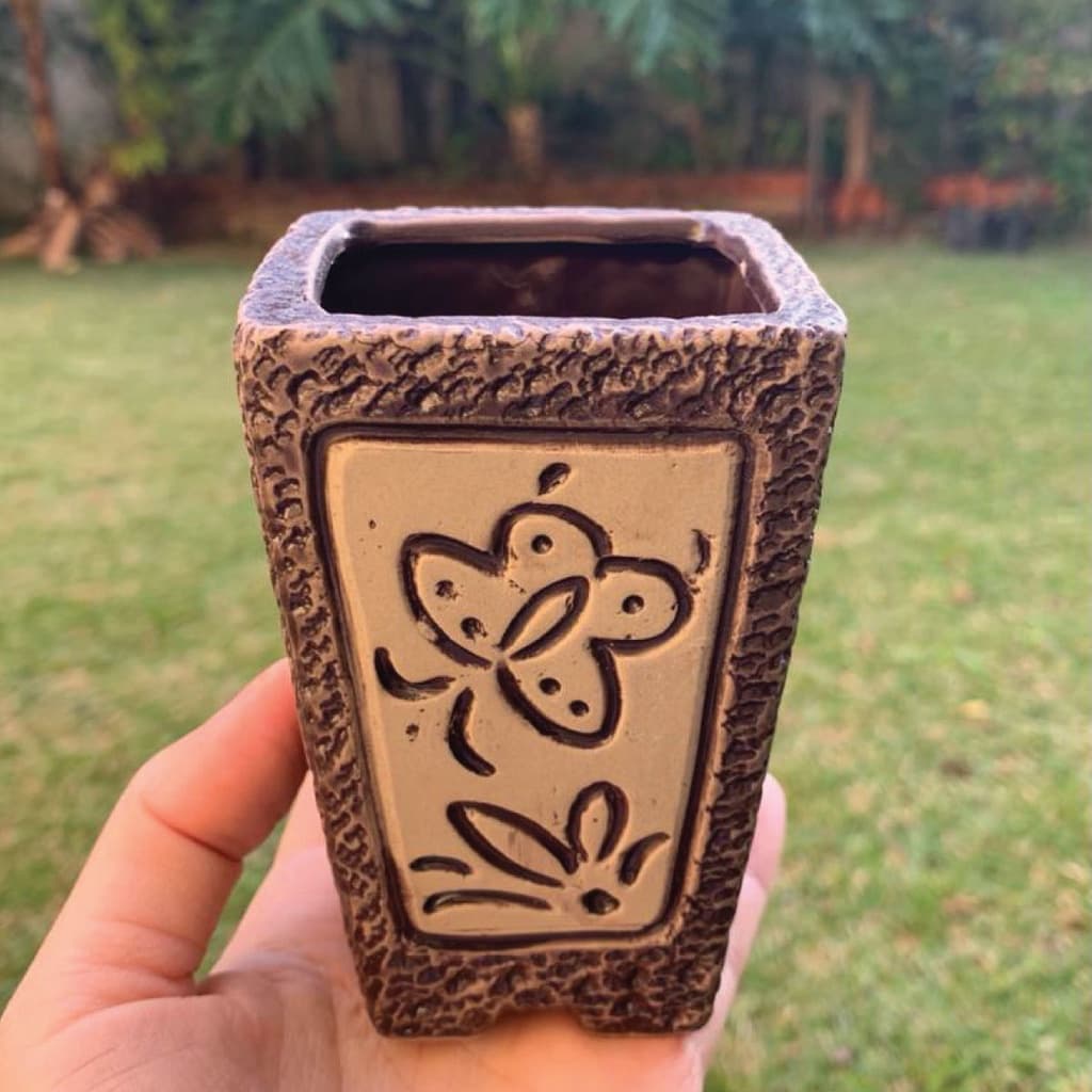 Vaso De Cerâmica 5,5 X 10,5 X 7cm Cod010