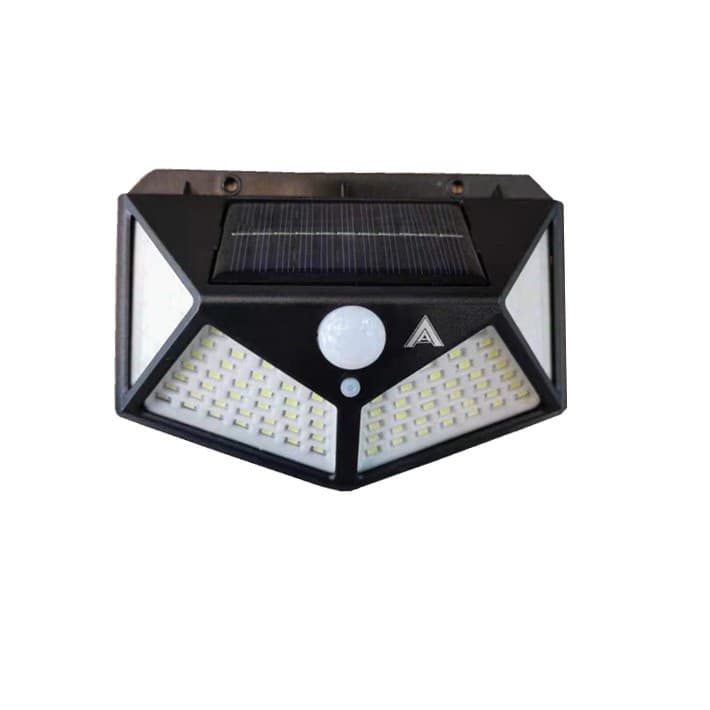 Luminária Energia Solar Parede Led Sensor Presença 3 Funções