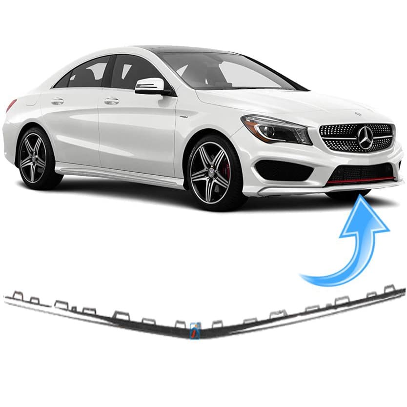 Friso Parachoque Dianteiro Mercedes Cla250 2.0 Sport de 2016 À 2019 Cromado - Central