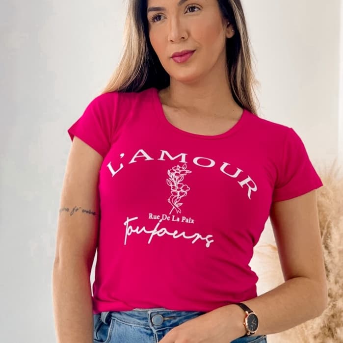 Kit 2 Blusas Femininas estampa Lamour