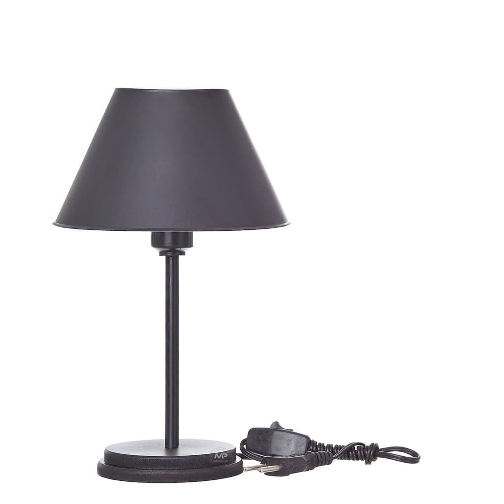 Abajur Retrô Sala Quarto Escritório Black Slim Preto
