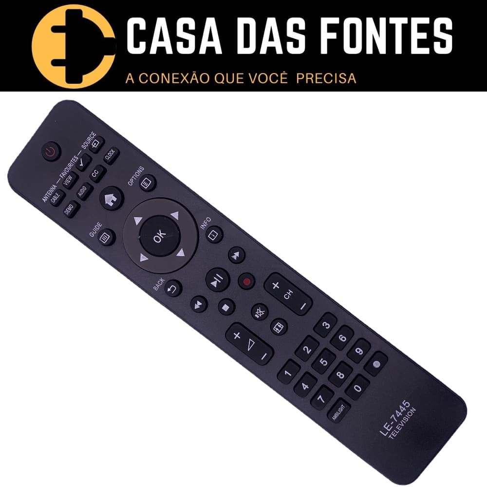Controle Remoto Tv Philips Lcd 7445