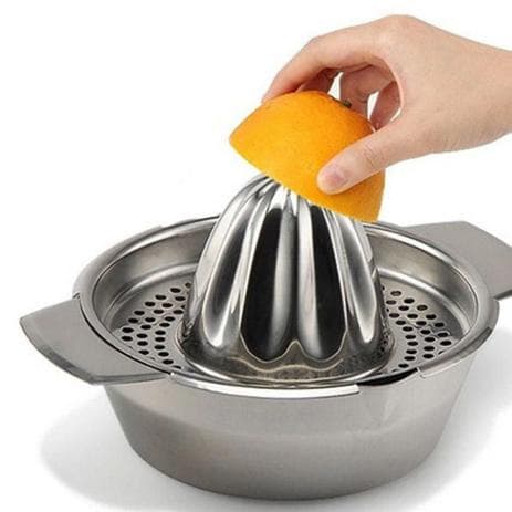 Espremedor de Laranja Manual Limão Frutas em Inox - Kehome