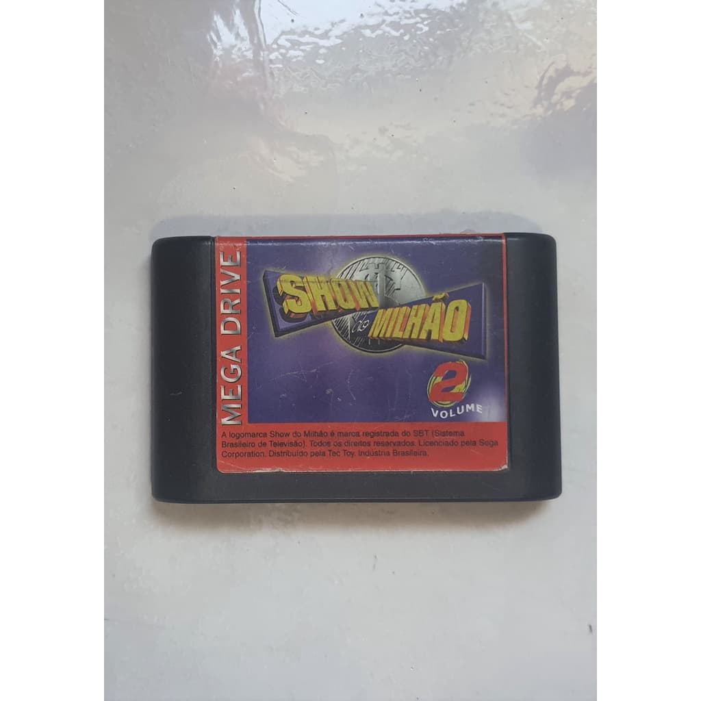 Show Do Milhão 2 - Silvio Santos - Original - Mega Drive