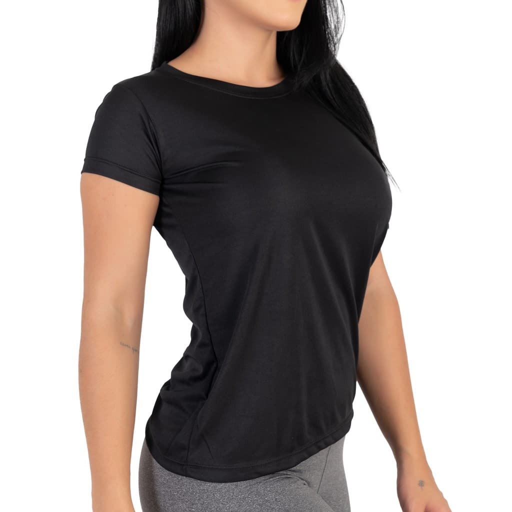 Kit 2 Camisetas Dry Fit Feminina  Poliester Academia