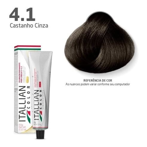 Coloraçao Itallian Color  4.1 Castanho Medio Cinza