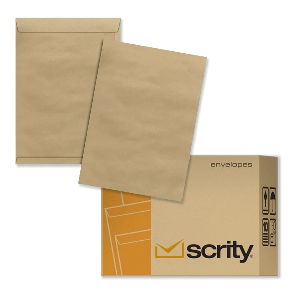Envelope 176 X 250 Metade do Oficio Saco Pardo SKN325 Scrity 250 Unidades