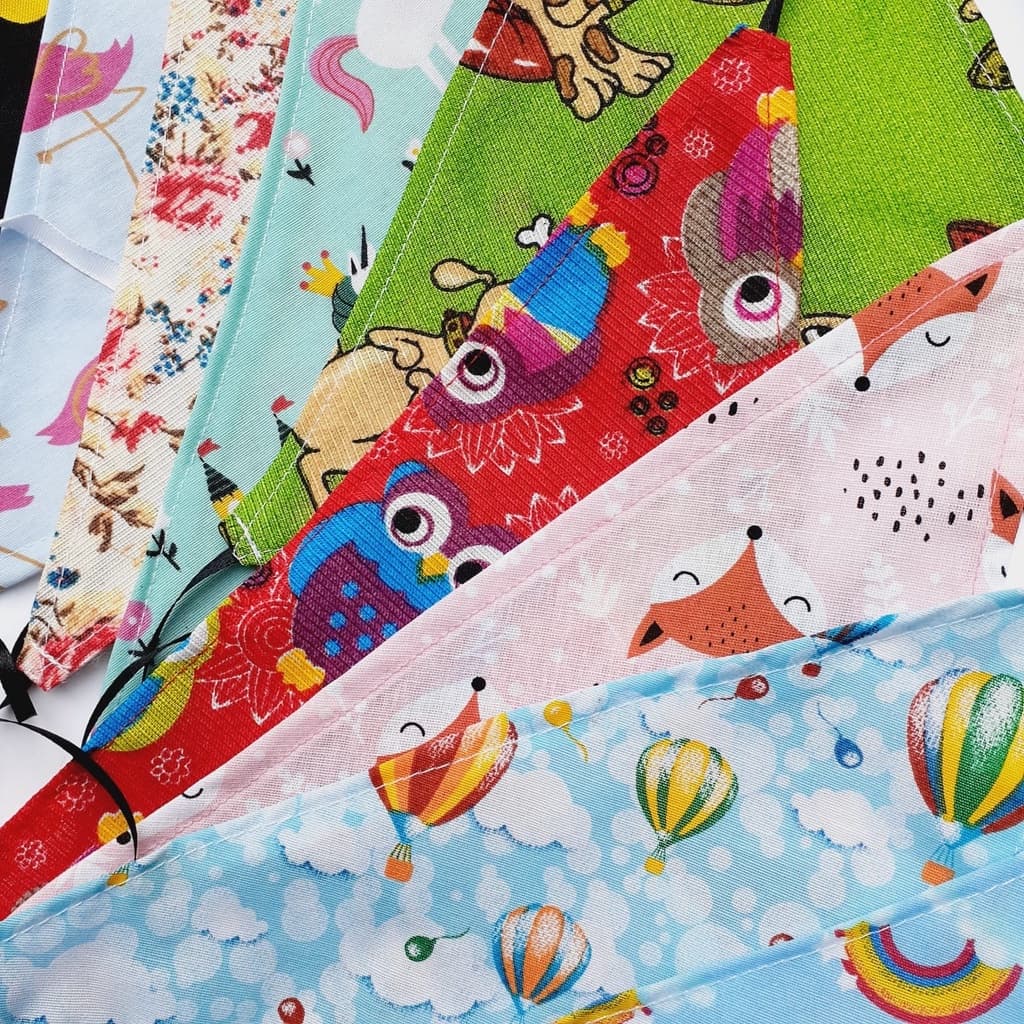 Bandanas pet  com 12 unidades, bandanas para caes e gatos, banho e tosa.
