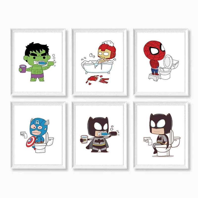 Quadro Decorativo  versão q, tela de lavagem, imagem de arte de parede, decoração de casa, presente para crianças