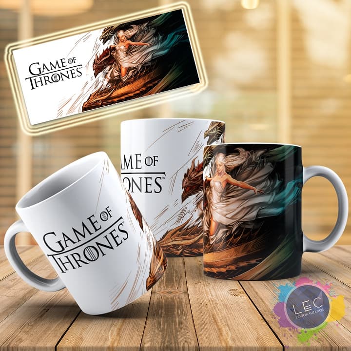 CANECA DE PORCELANA GAME OF THRONES - CANECA GOT - CANECA PERSONALIZADA