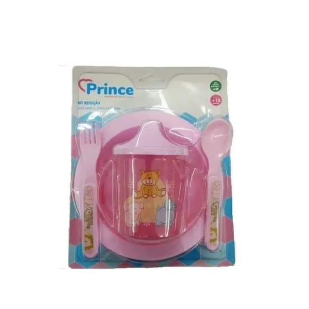 kit Refeicao Menina Prince 4 pcs PROMOCAO !!!