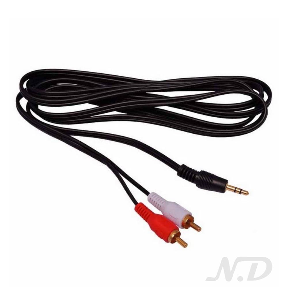 Cabo P2 x RCA com 1,5 metros de comprimento