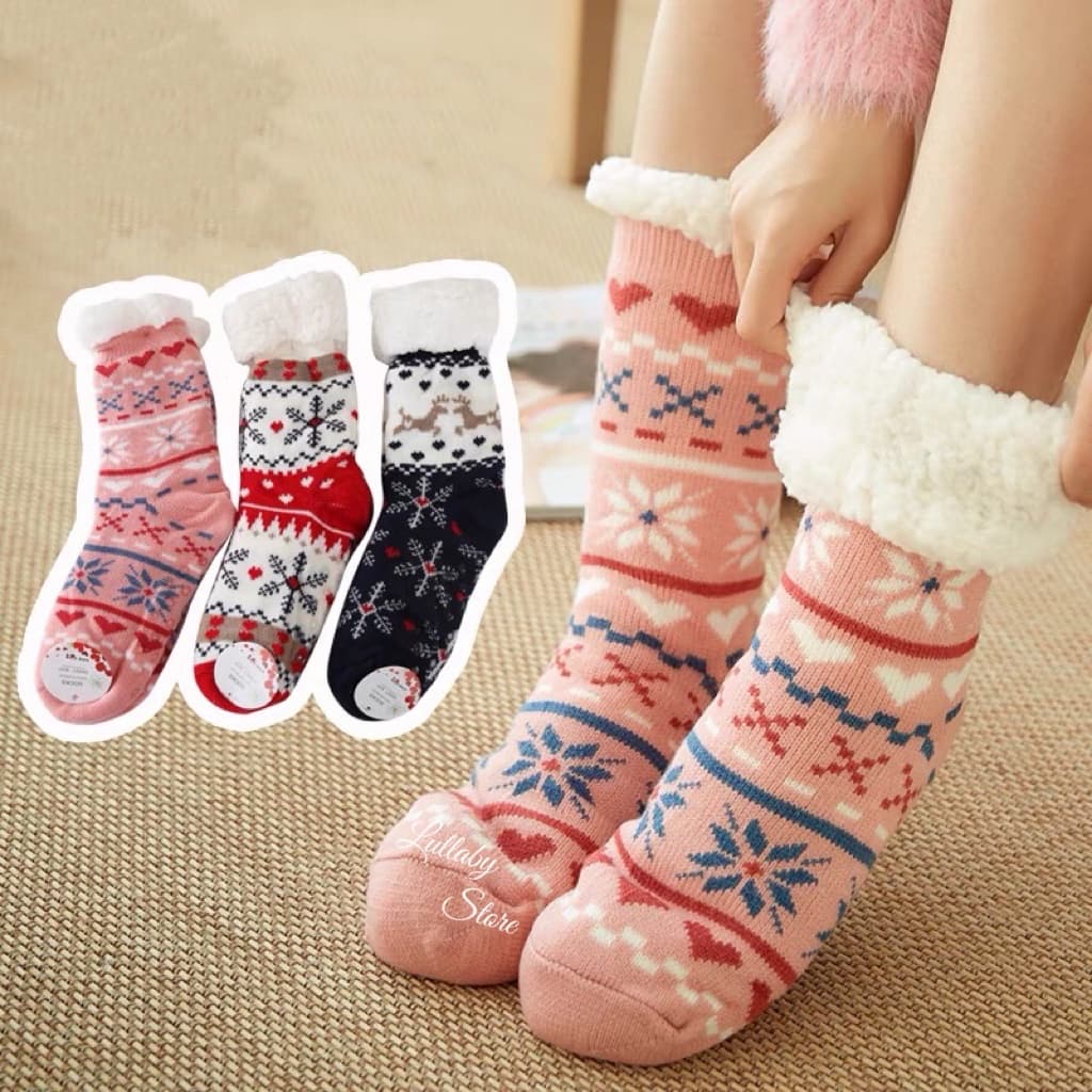 KIT2,1 Meia Feminina Térmica Pronta Entrega Frio Adulto Forrada Top