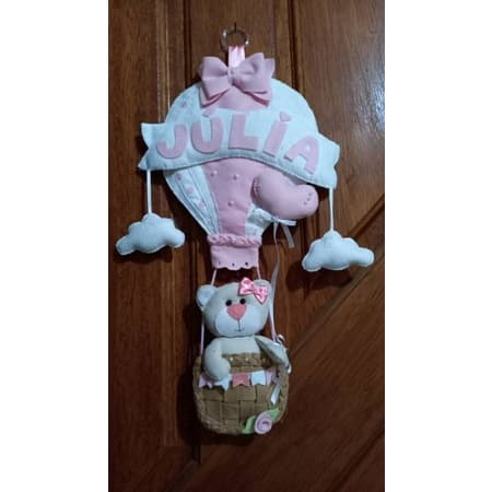 porta maternidade balão ursinha