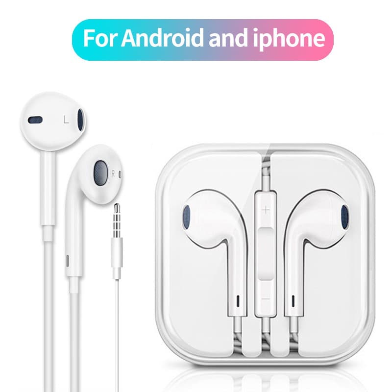 Fone de Ouvido Com Fio Para Celular 3,5mm