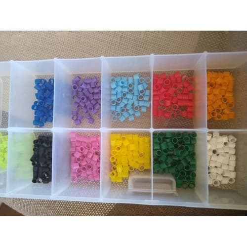 Anilhas Plásticas, Periquitos, (80 Unid) Abertas Ou Fechadas